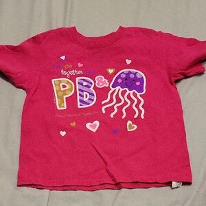 Vibrant Pink Kids Tee with Jellyfish Graphic